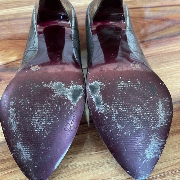 Jessica Simpson Gray Quilted Heels - Picture 4 of 5